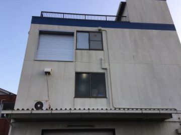 シャッター高層取付工事