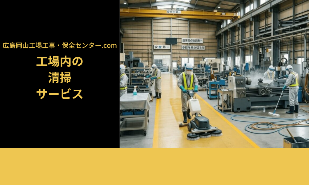 工場の清掃サービス